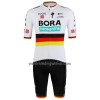 Set Fietsshirt + Korte Koersbroek 2022 BORA-Hansgrohe Duits Kampioenschap